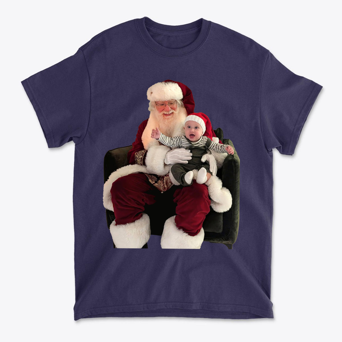 Cadens First Santa Sit Holiday Memory Graphic Tee