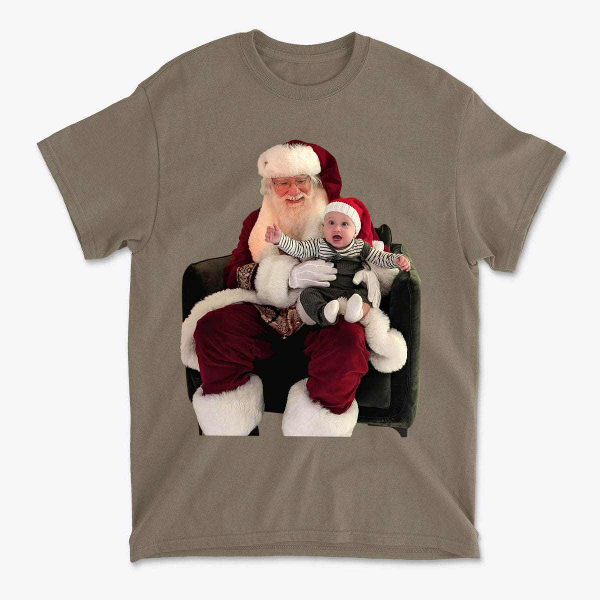 Cadens First Santa Sit Holiday Memory Graphic Tee