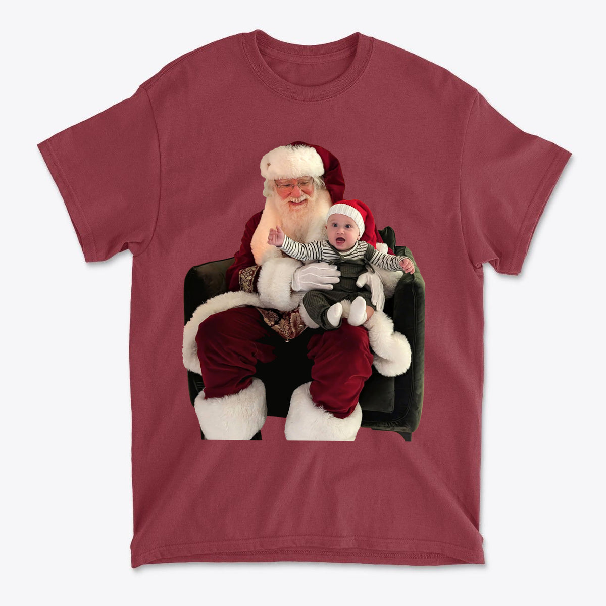 Cadens First Santa Sit Holiday Memory Graphic Tee