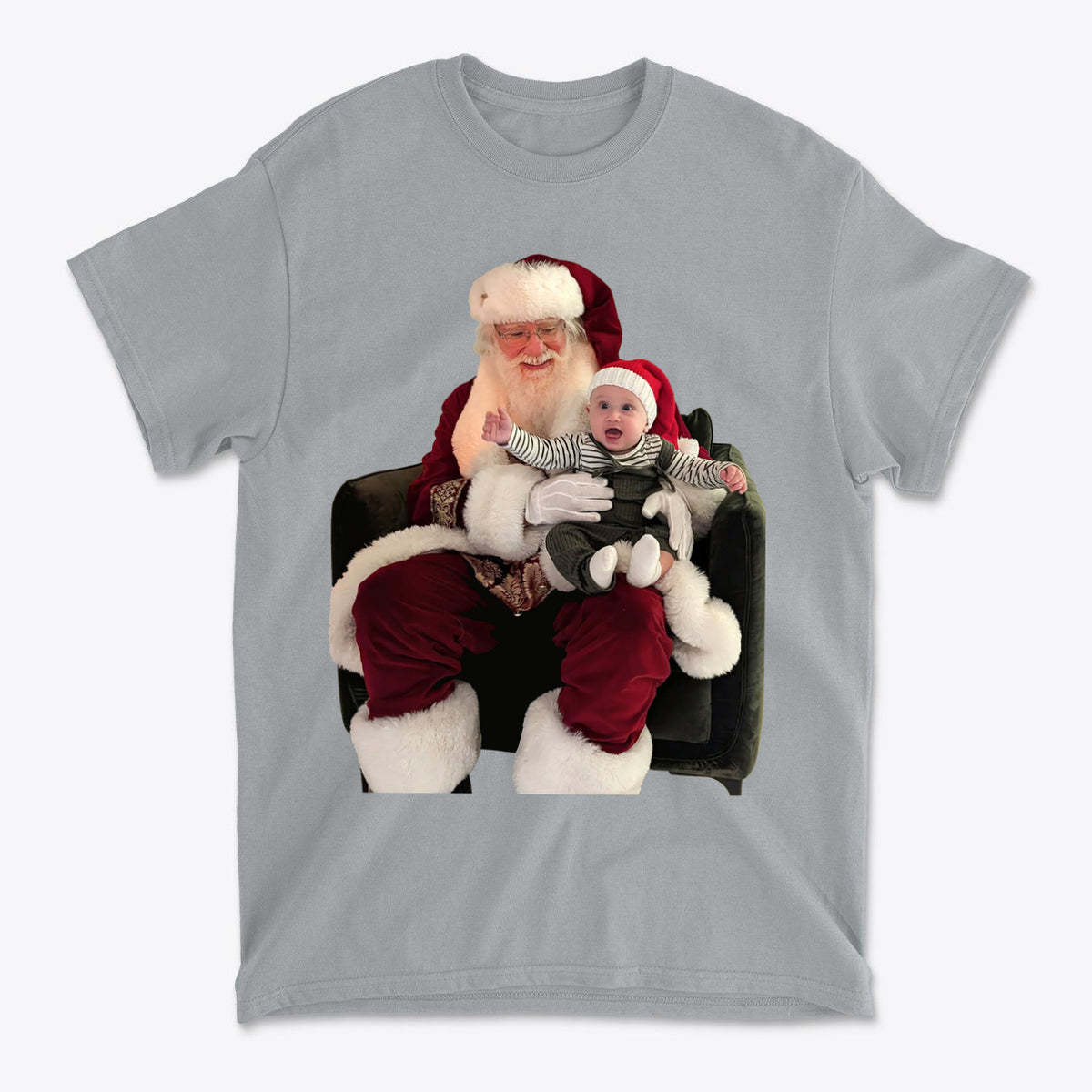 Cadens First Santa Sit Holiday Memory Graphic Tee