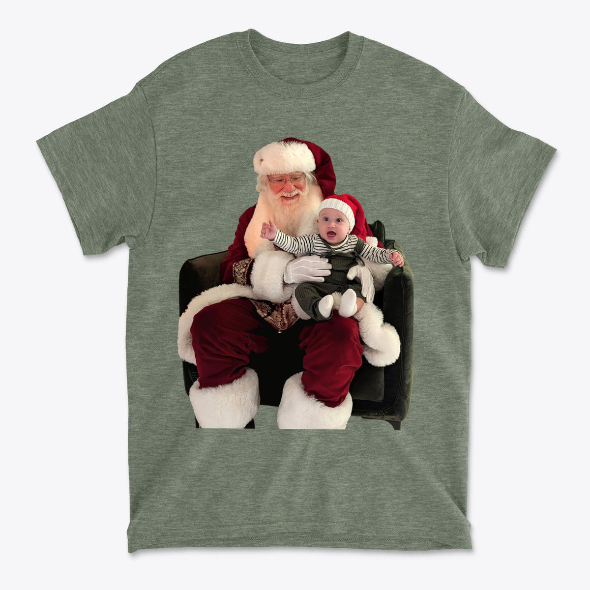 Cadens First Santa Sit Holiday Memory Graphic Tee
