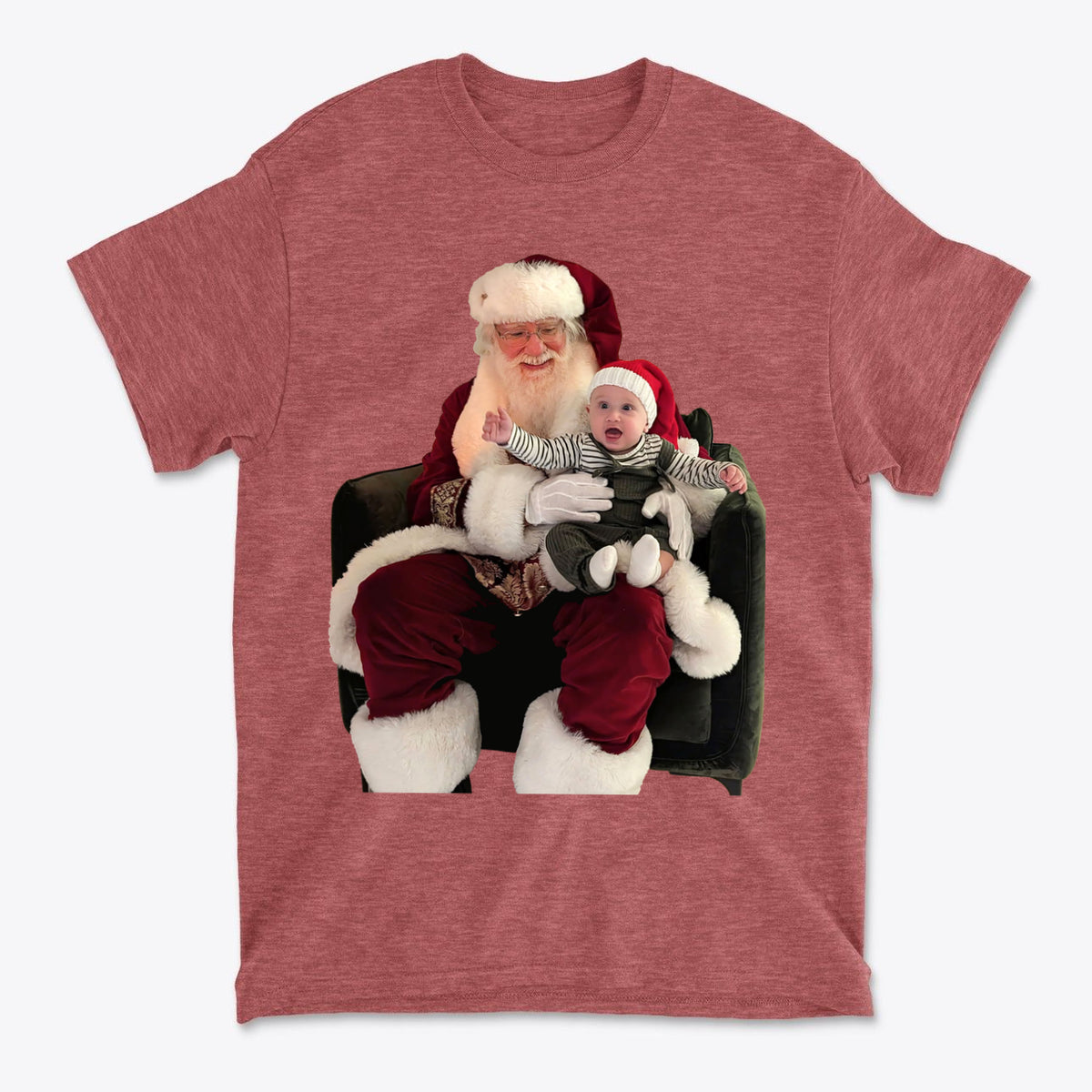 Cadens First Santa Sit Holiday Memory Graphic Tee