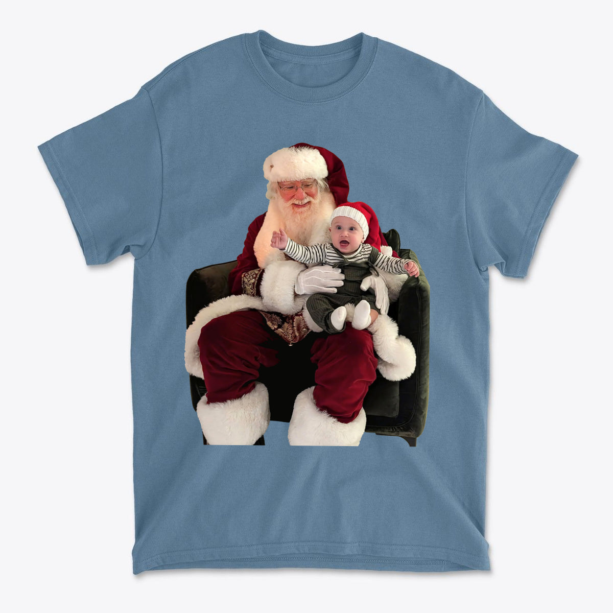 Cadens First Santa Sit Holiday Memory Graphic Tee