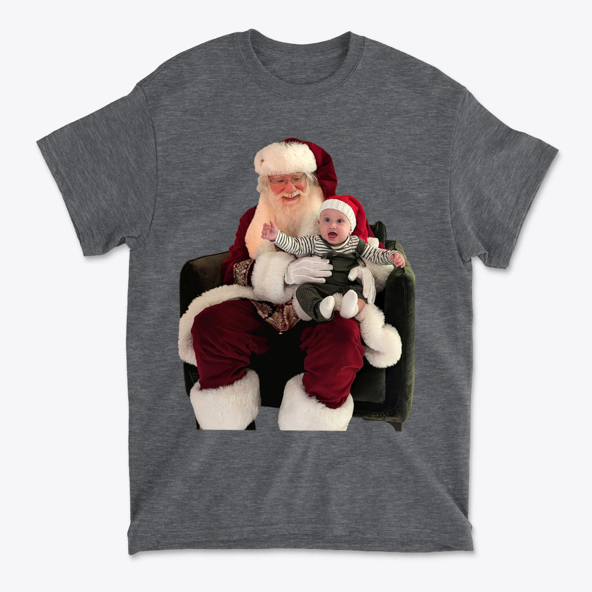 Cadens First Santa Sit Holiday Memory Graphic Tee
