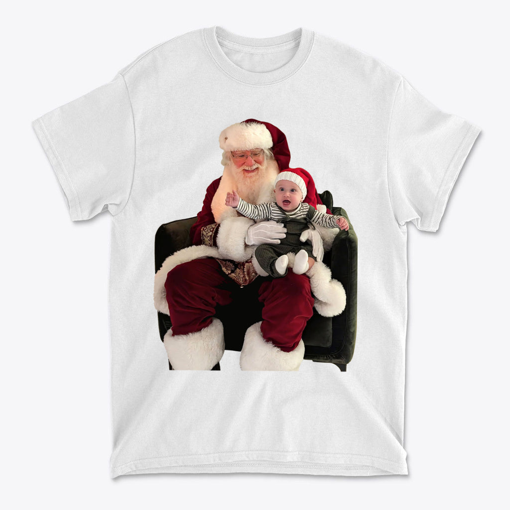 Cadens First Santa Sit Holiday Memory Graphic Tee