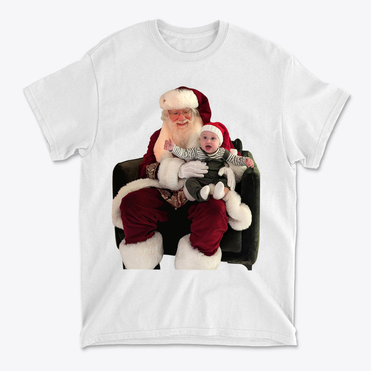 Cadens First Santa Sit Holiday Memory Graphic Tee