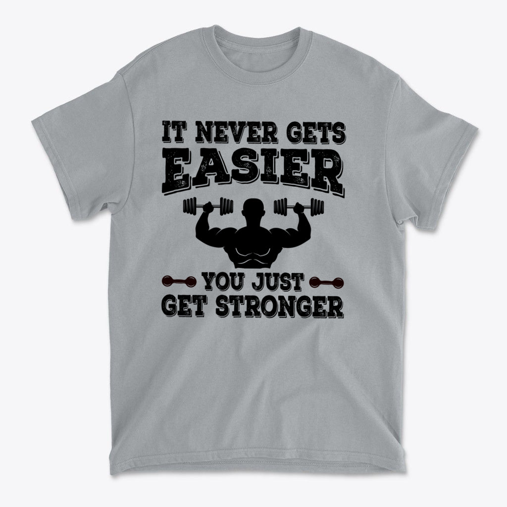 Getting Stronger Every Single Day - Premium Conservative Graphic T-Shirt with strength motivation design.