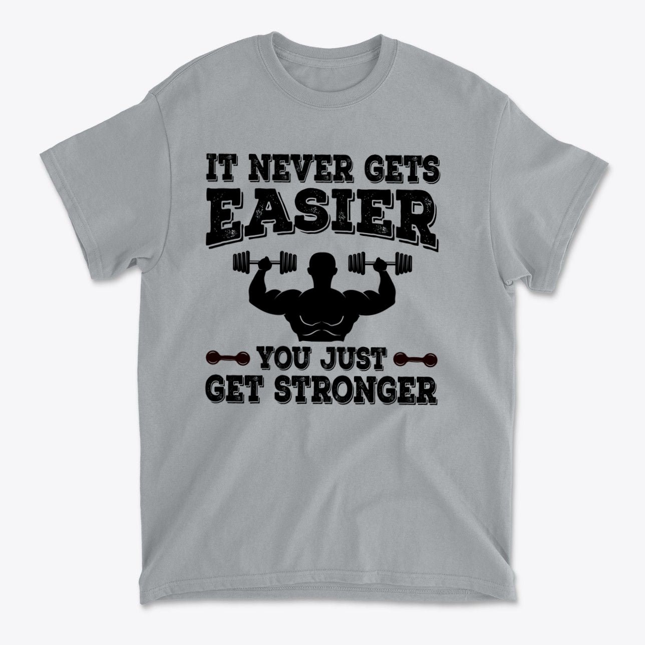Getting Stronger Every Single Day - Premium Conservative Graphic T-Shirt with strength motivation design.