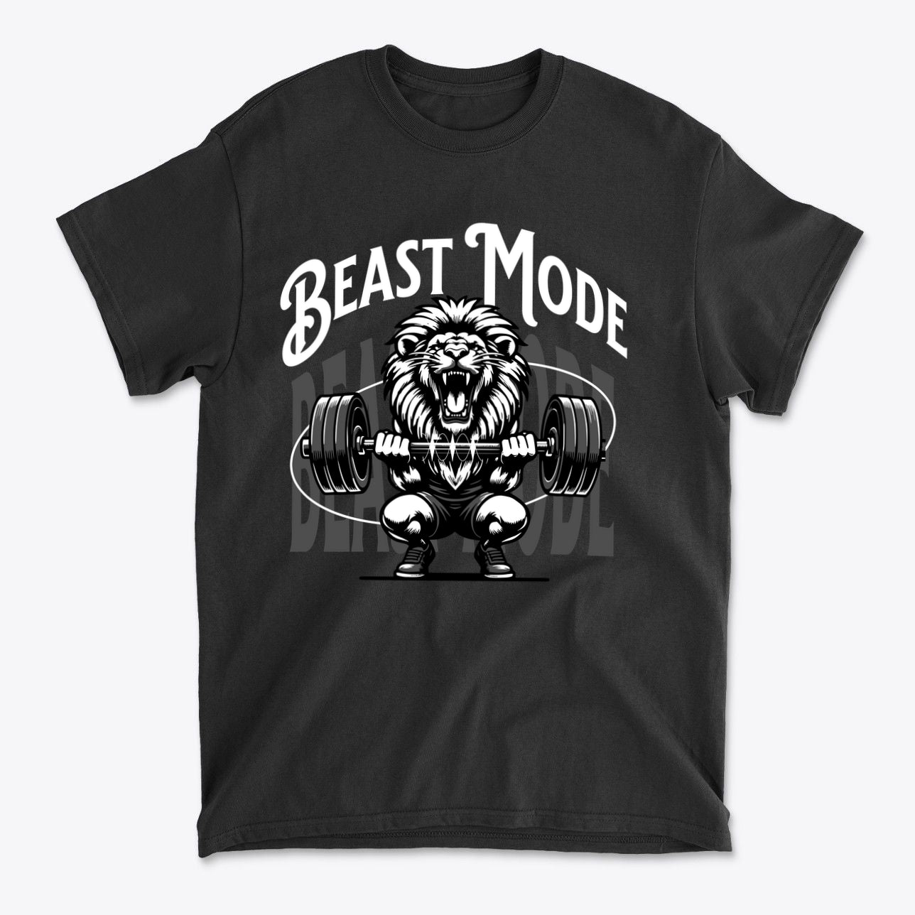 Beast Mode Activated Bold Workout Graphic Tee