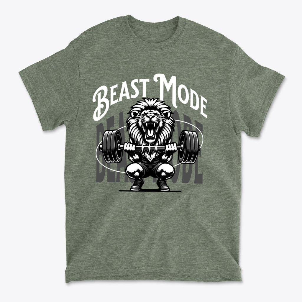 Beast Mode Activated Bold Workout Graphic Tee