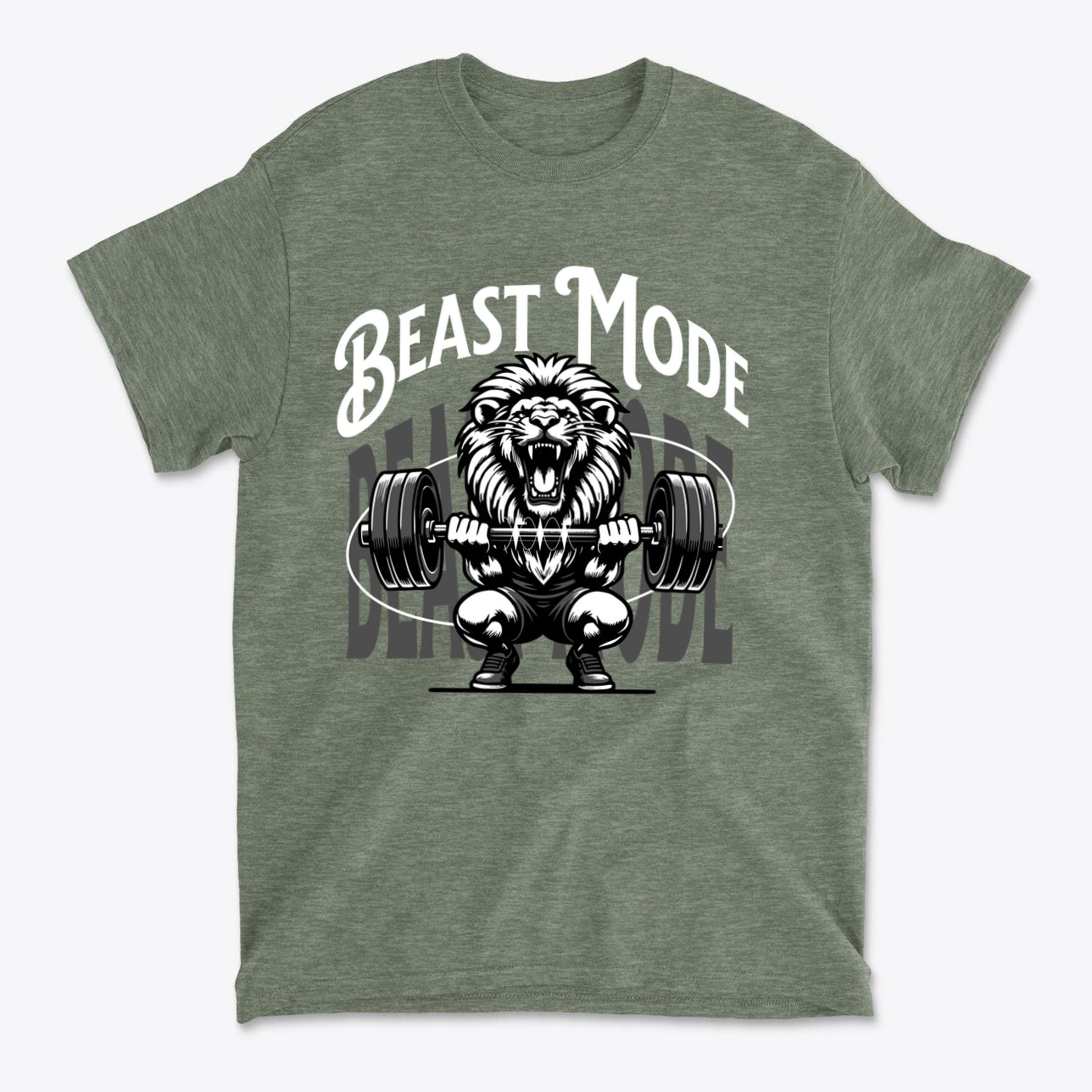 Beast Mode Activated Bold Workout Graphic Tee