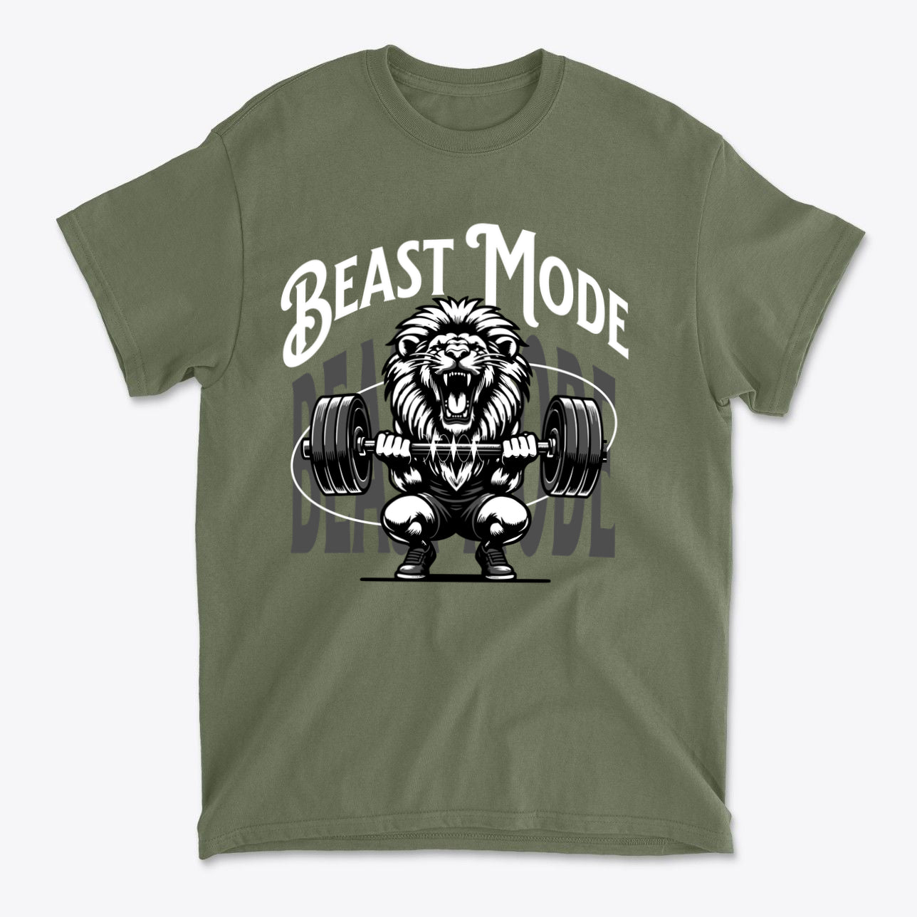Beast Mode Activated Bold Workout Graphic Tee