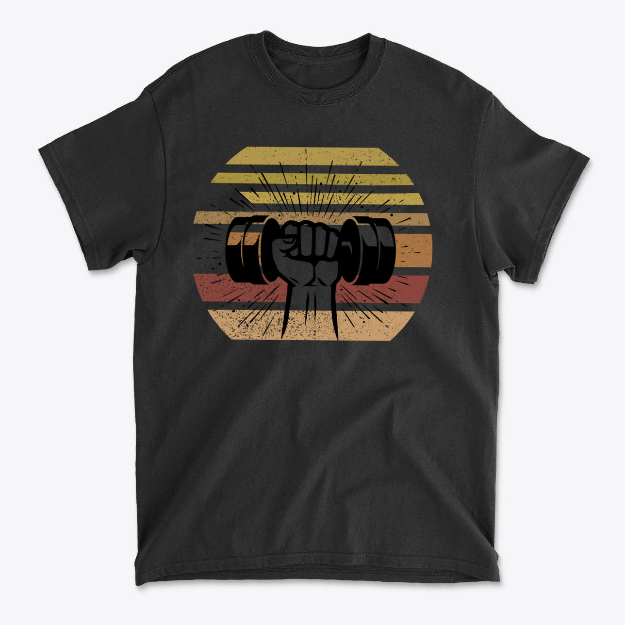 Fist With Dumbbell Bold Strength Training Graphic Tee