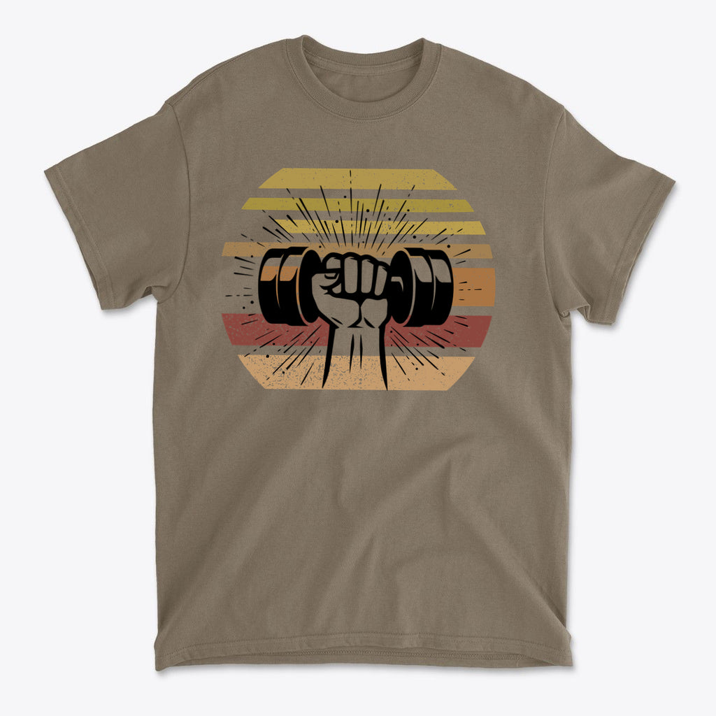 Fist With Dumbbell Bold Strength Training Graphic Tee