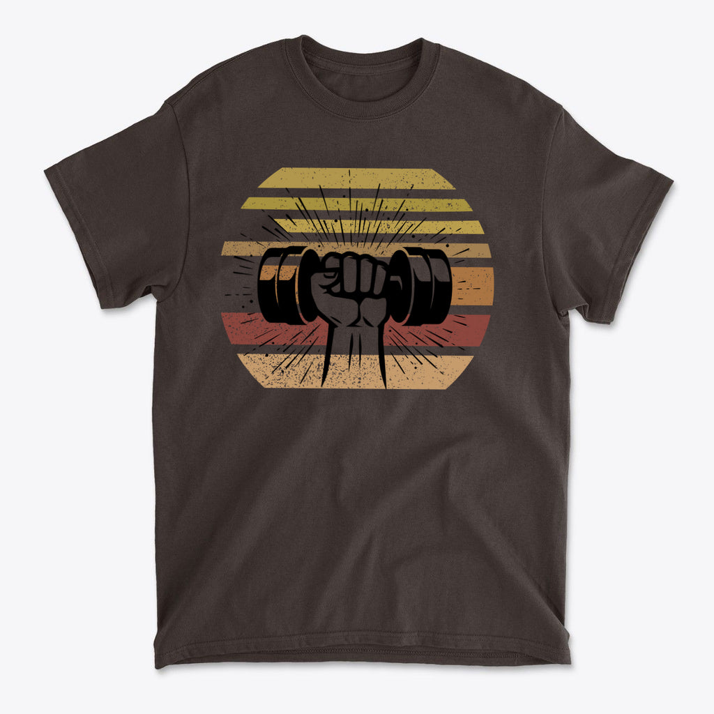 Fist With Dumbbell Bold Strength Training Graphic Tee