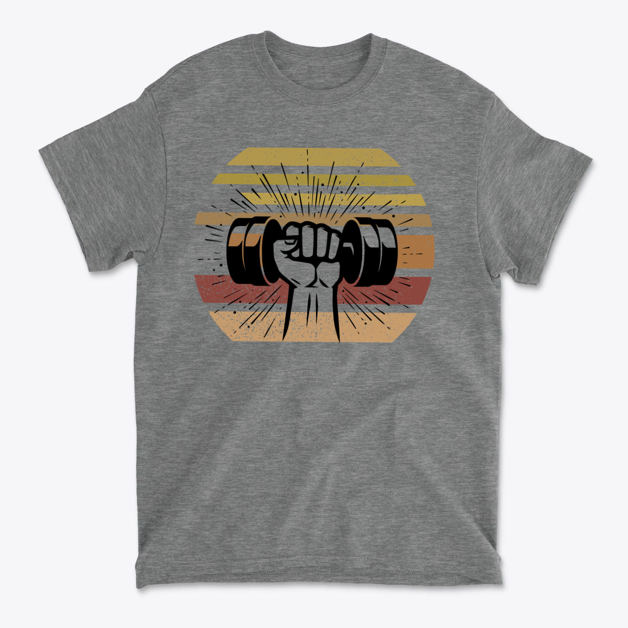 Fist With Dumbbell Bold Strength Training Graphic Tee