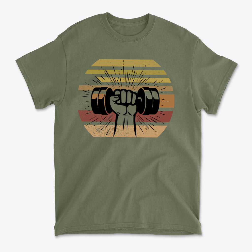 Fist With Dumbbell Bold Strength Training Graphic Tee