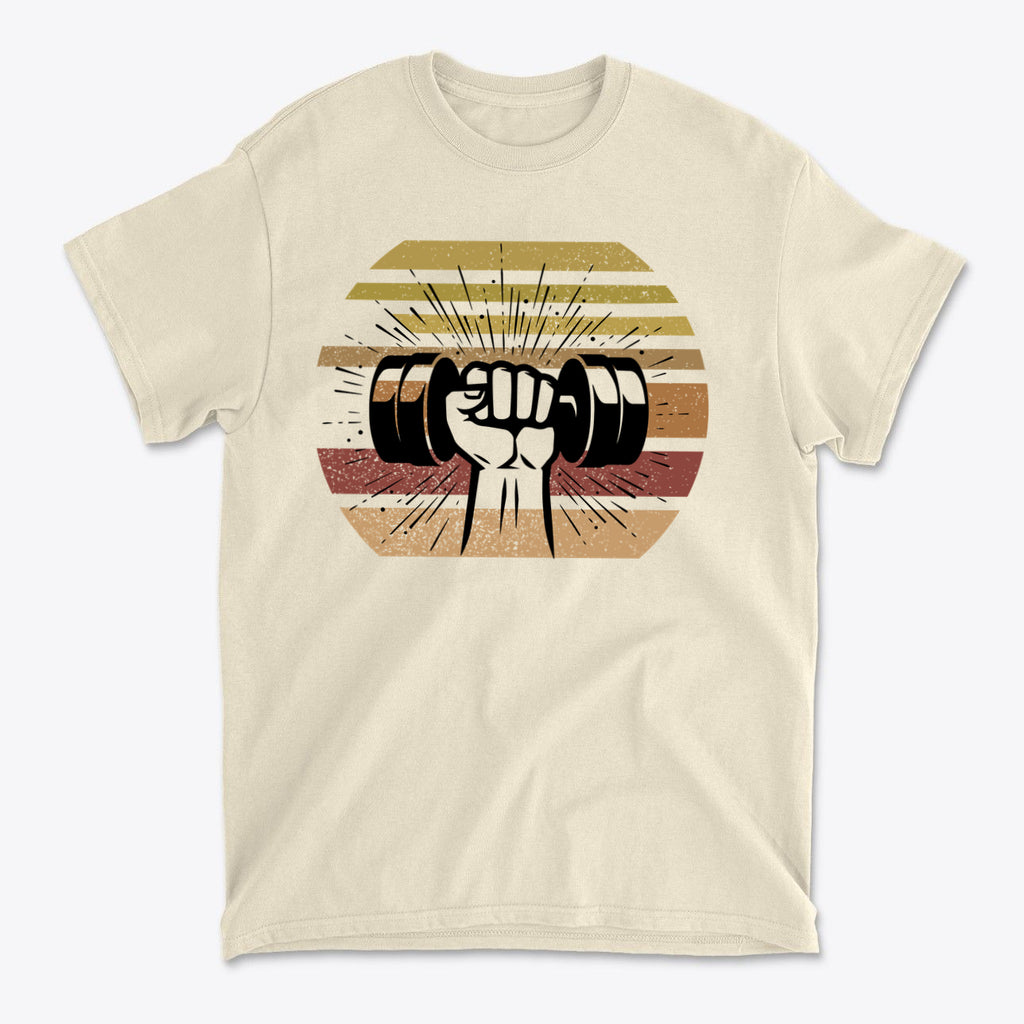 Fist With Dumbbell Bold Strength Training Graphic Tee