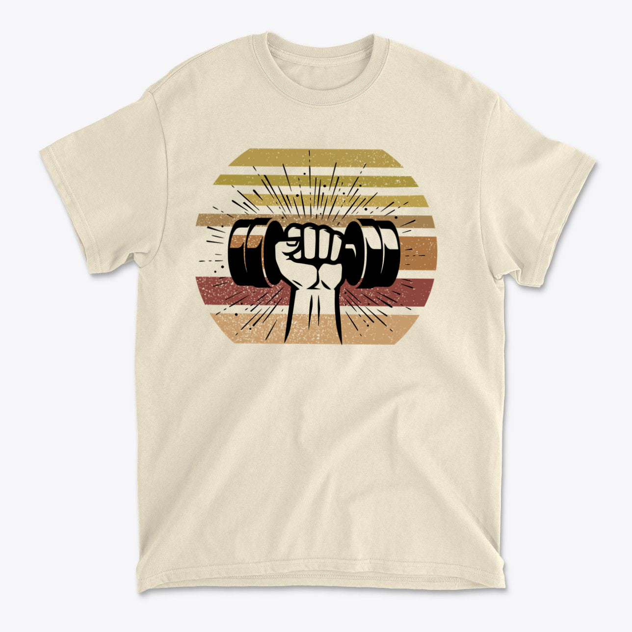 Fist With Dumbbell Bold Strength Training Graphic Tee