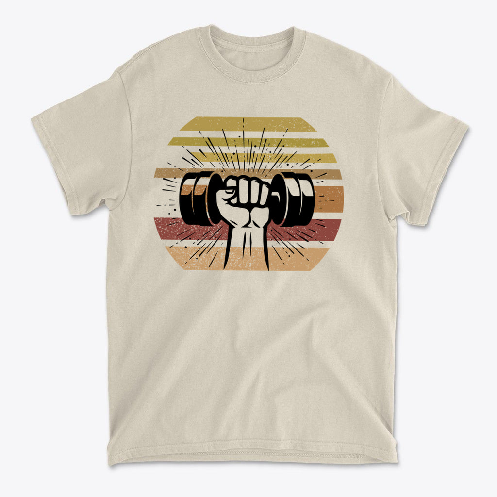 Fist With Dumbbell Bold Strength Training Graphic Tee