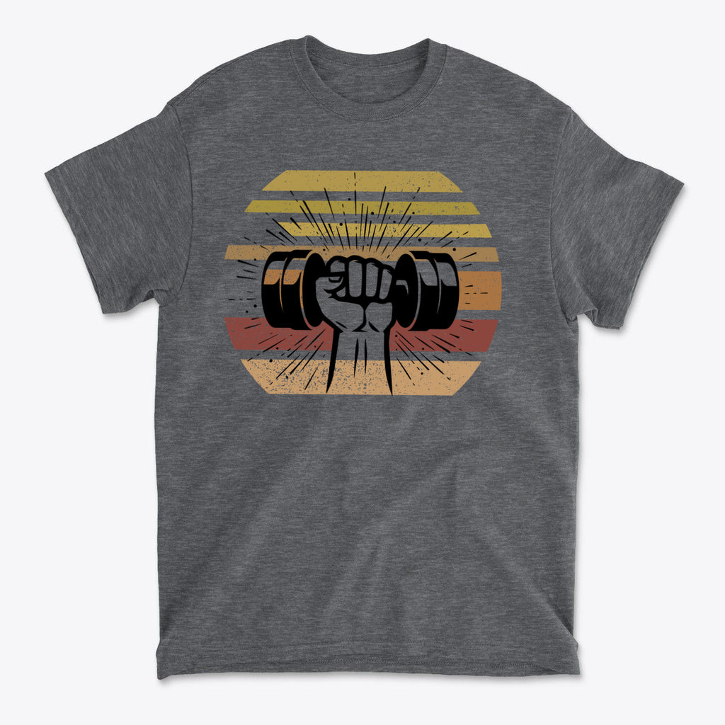 Fist With Dumbbell Bold Strength Training Graphic Tee