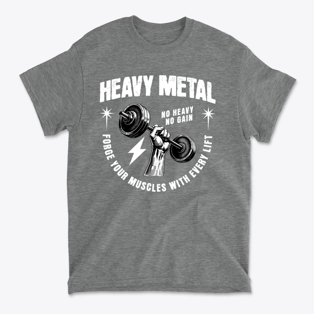 SP-front-GHR-695. Heavy Metal Vintage Rock Fan Casual Wear Tee