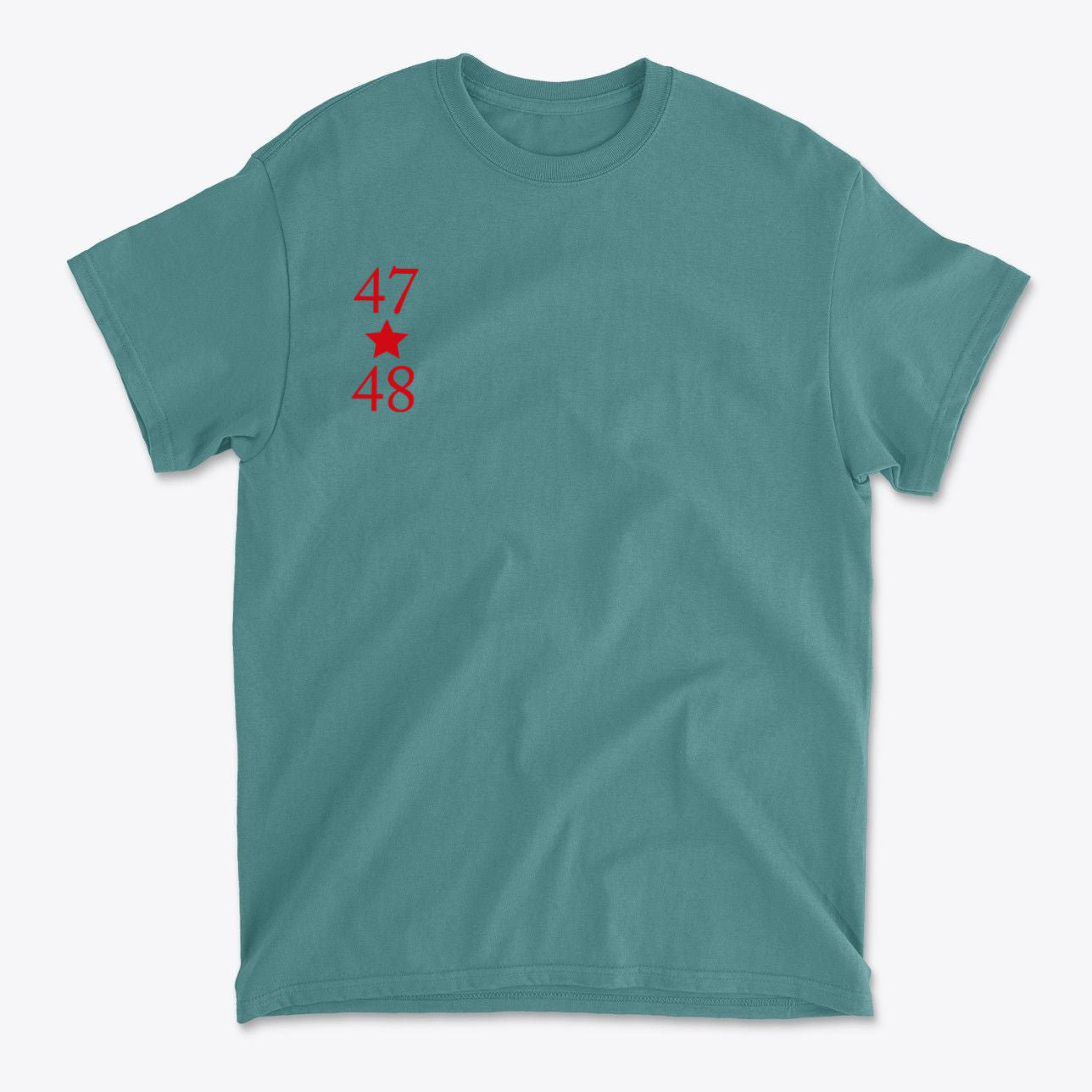 SP-front-AJD-676. 47 Stars With 48 Red Font Style