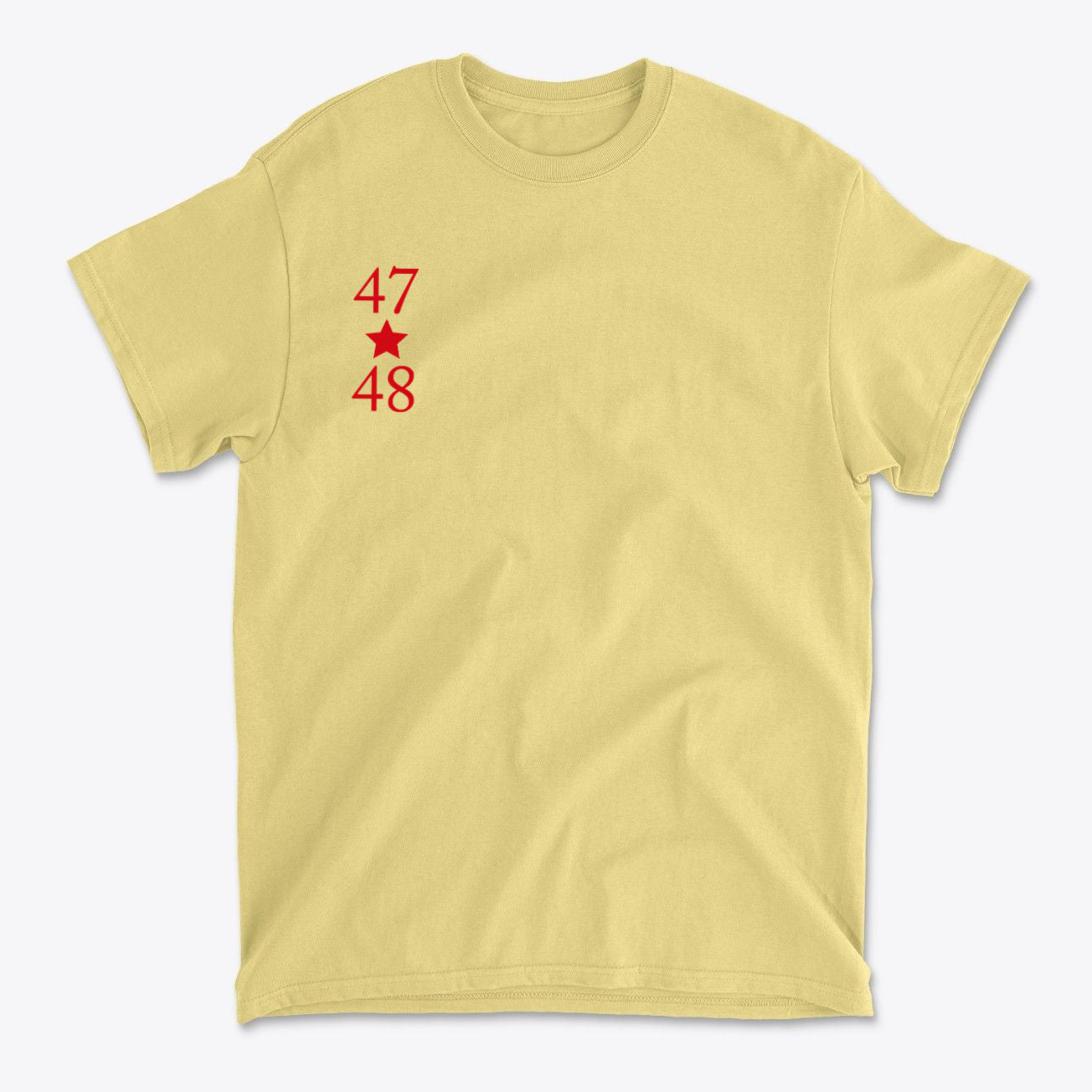SP-front-CSK-689. 47 Stars With 48 Red Font Style