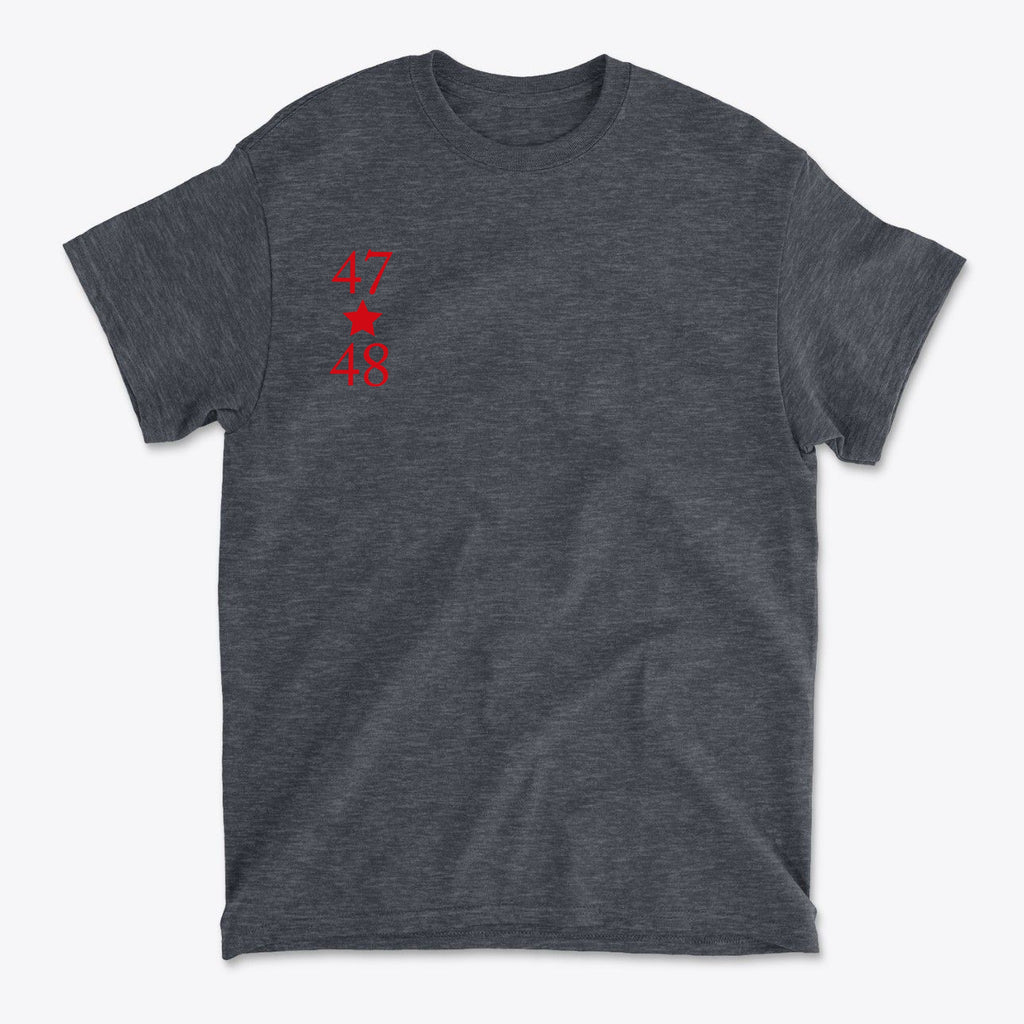 SP-front-DHR-692. 47 Stars With 48 Red Font Style