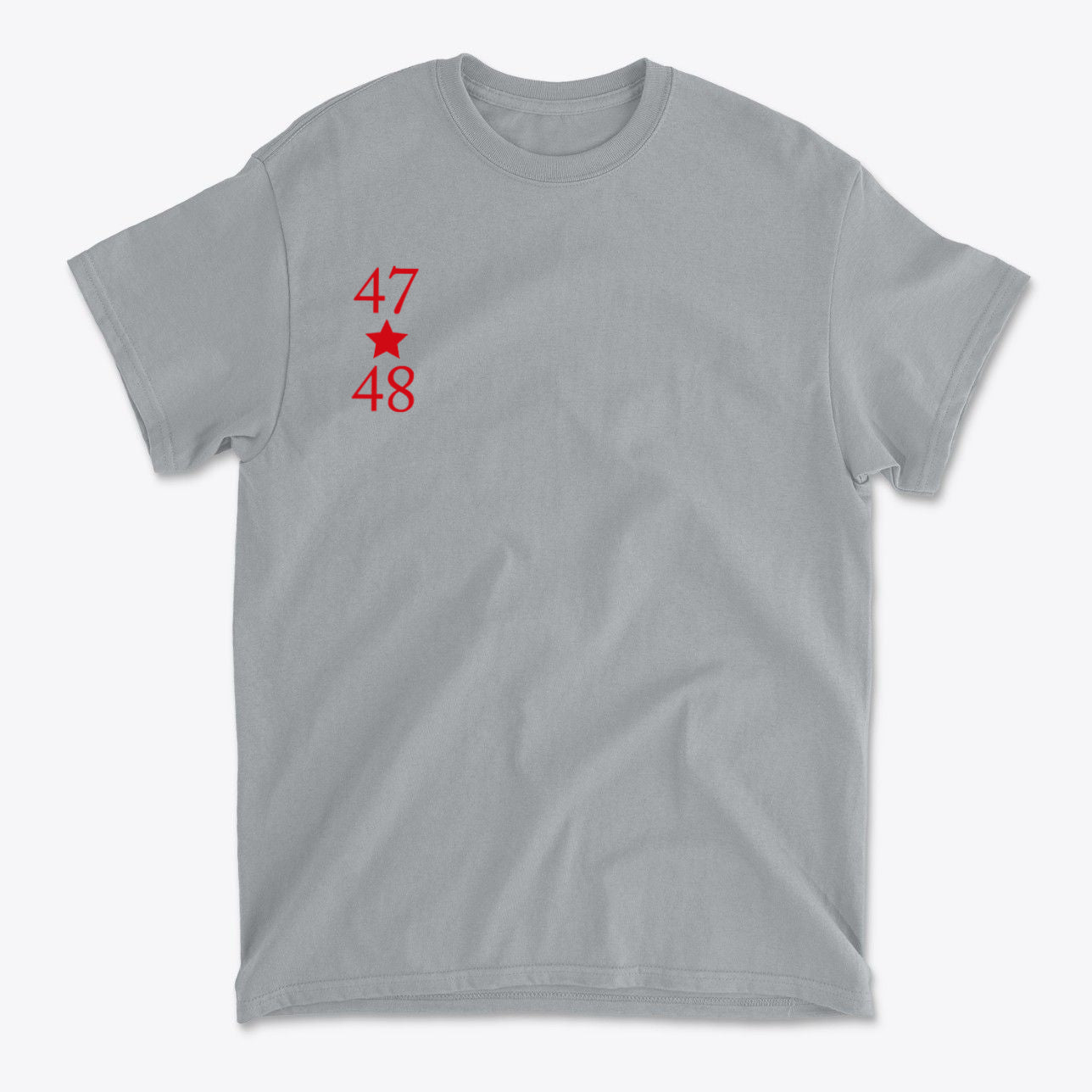 SP-front-GVL-696. 47 Stars With 48 Red Font Style