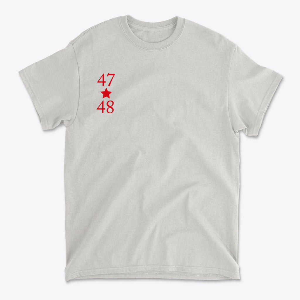 SP-front-IGR-702. 47 Stars With 48 Red Font Style
