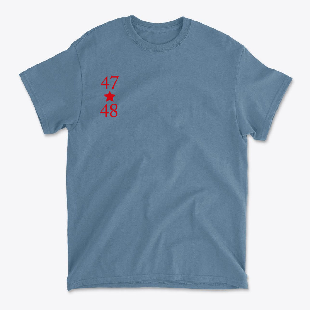SP-front-IBL-703. 47 Stars With 48 Red Font Style