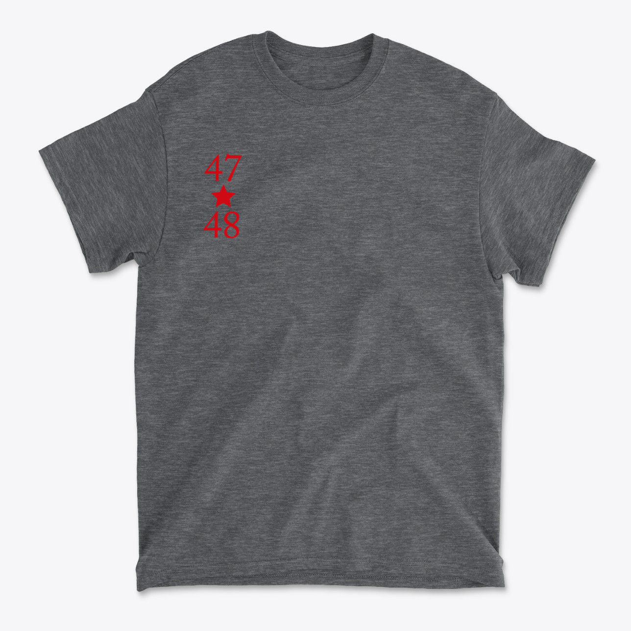 SP-front-HTW-732. 47 Stars With 48 Red Font Style