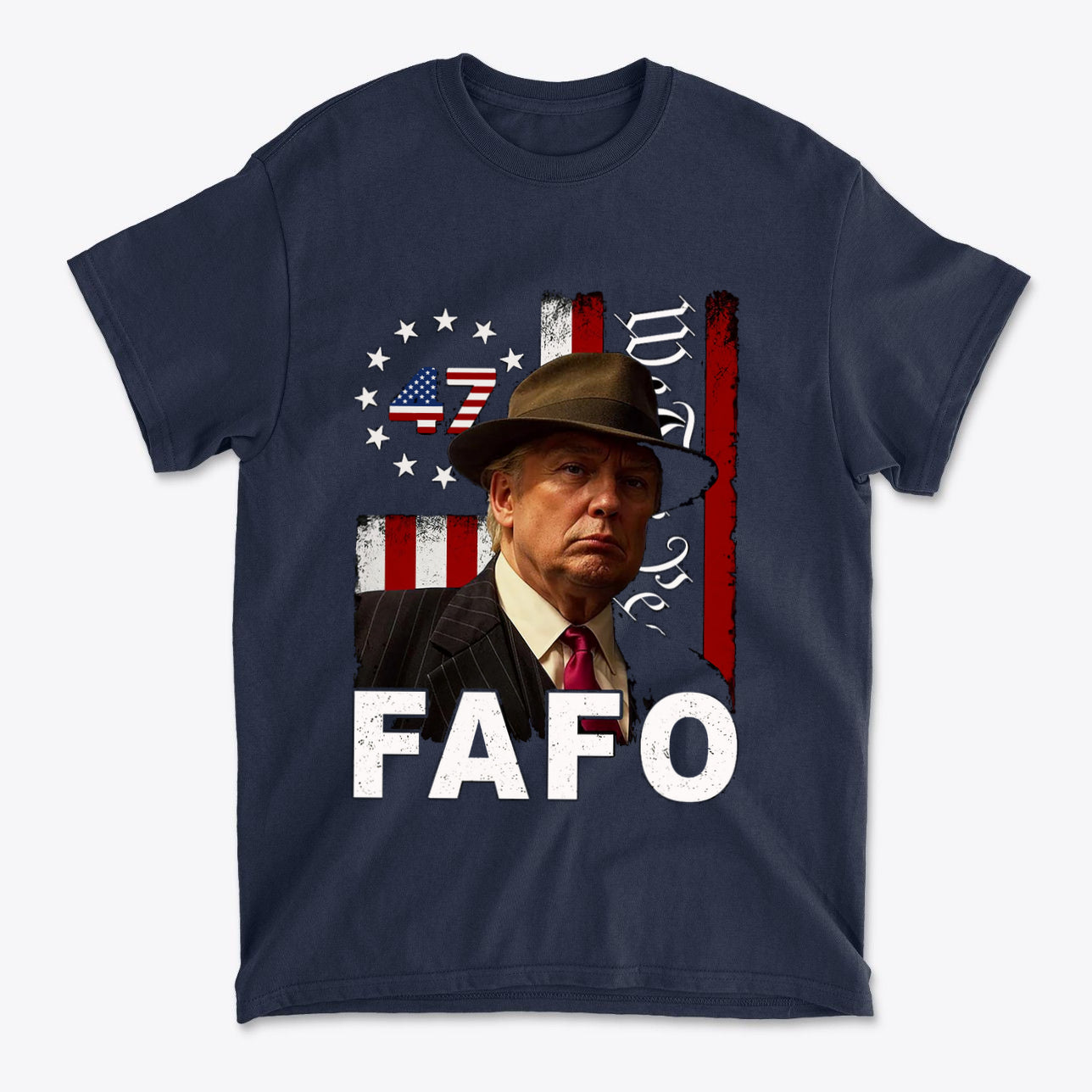 FAFO On The American Flag Style t-shirt featuring a powerful graphic for patriotic conservatives.