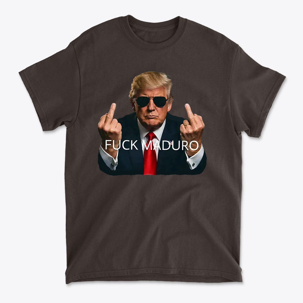 Against Maduro Freedom Message Graphic T Shirt featuring bold design and expressive statement.