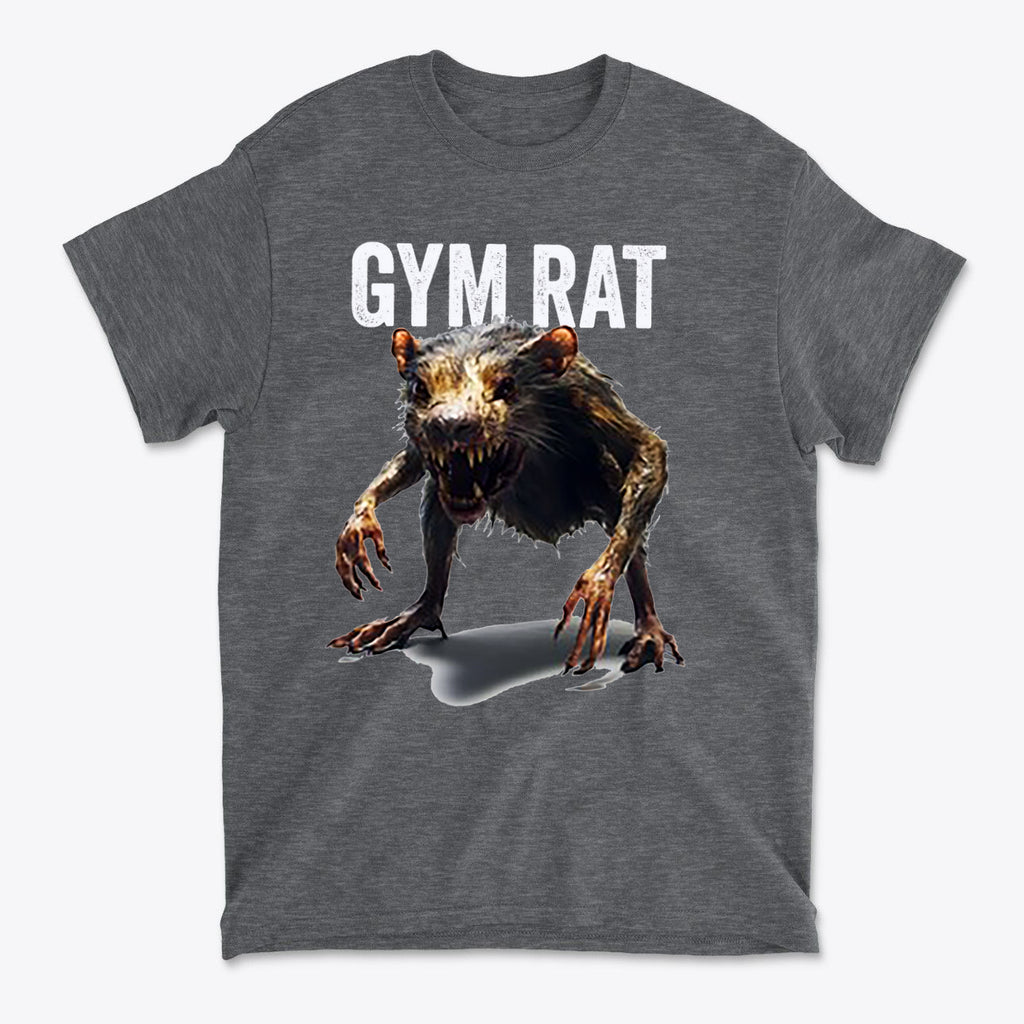 Gym Rat 2 Basic Lifestyle Comfortable Shirt Design featuring a creature graphic and bold text.