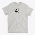 45 47 48 Red Letters Design Gear graphic tee showcasing minimalist design with numbers 4, 5, 7, 8.