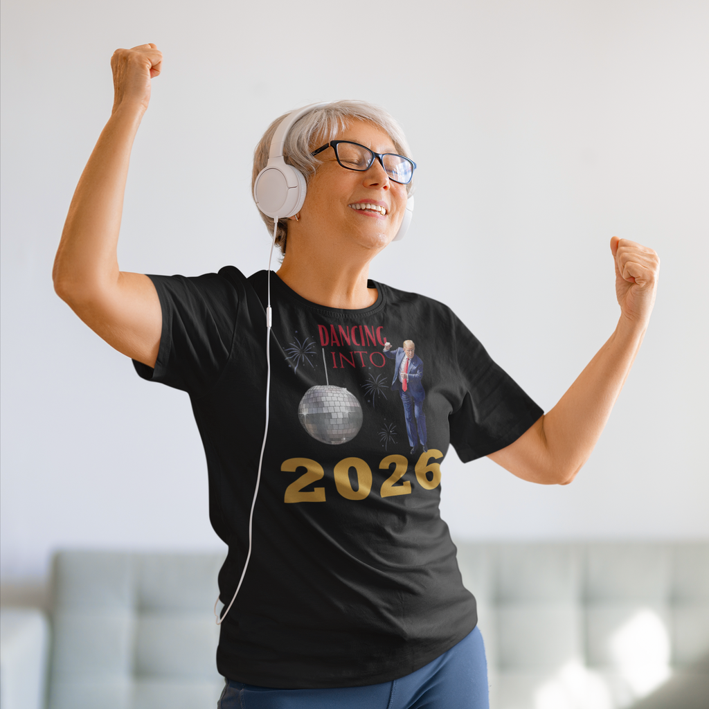 Dancing Into 2026 New Year Celebration Graphic Tee