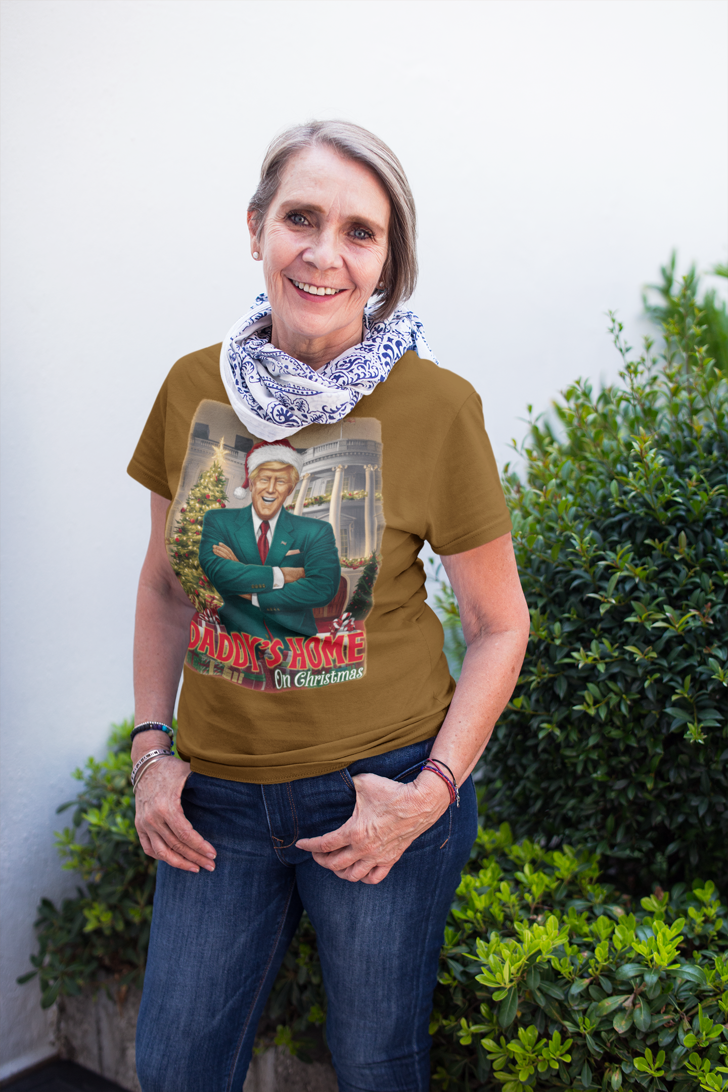 Daddys Home On Christmas Festive Family Shirt