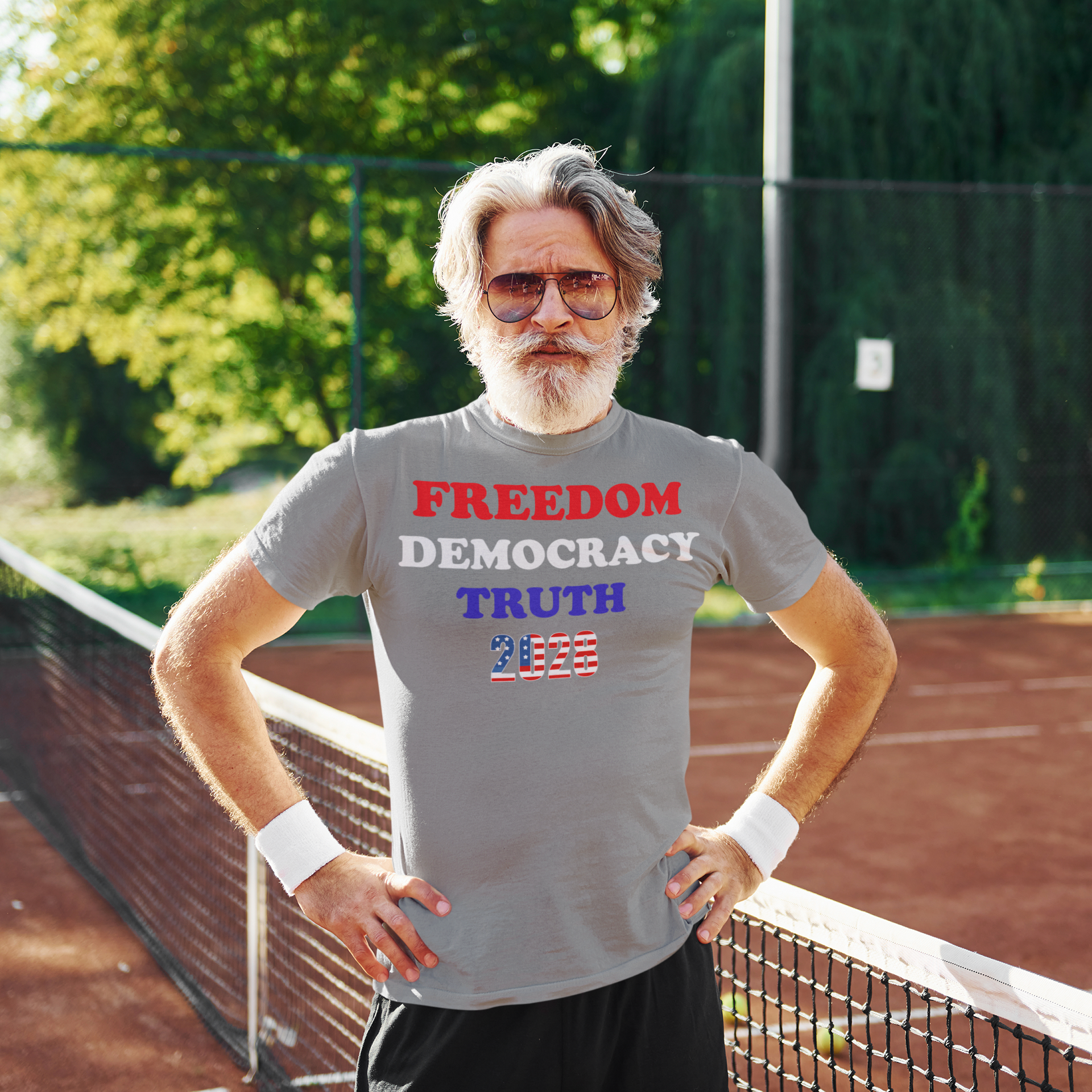 Freedom Democracy Truth 2028 American Values Statement Shirt