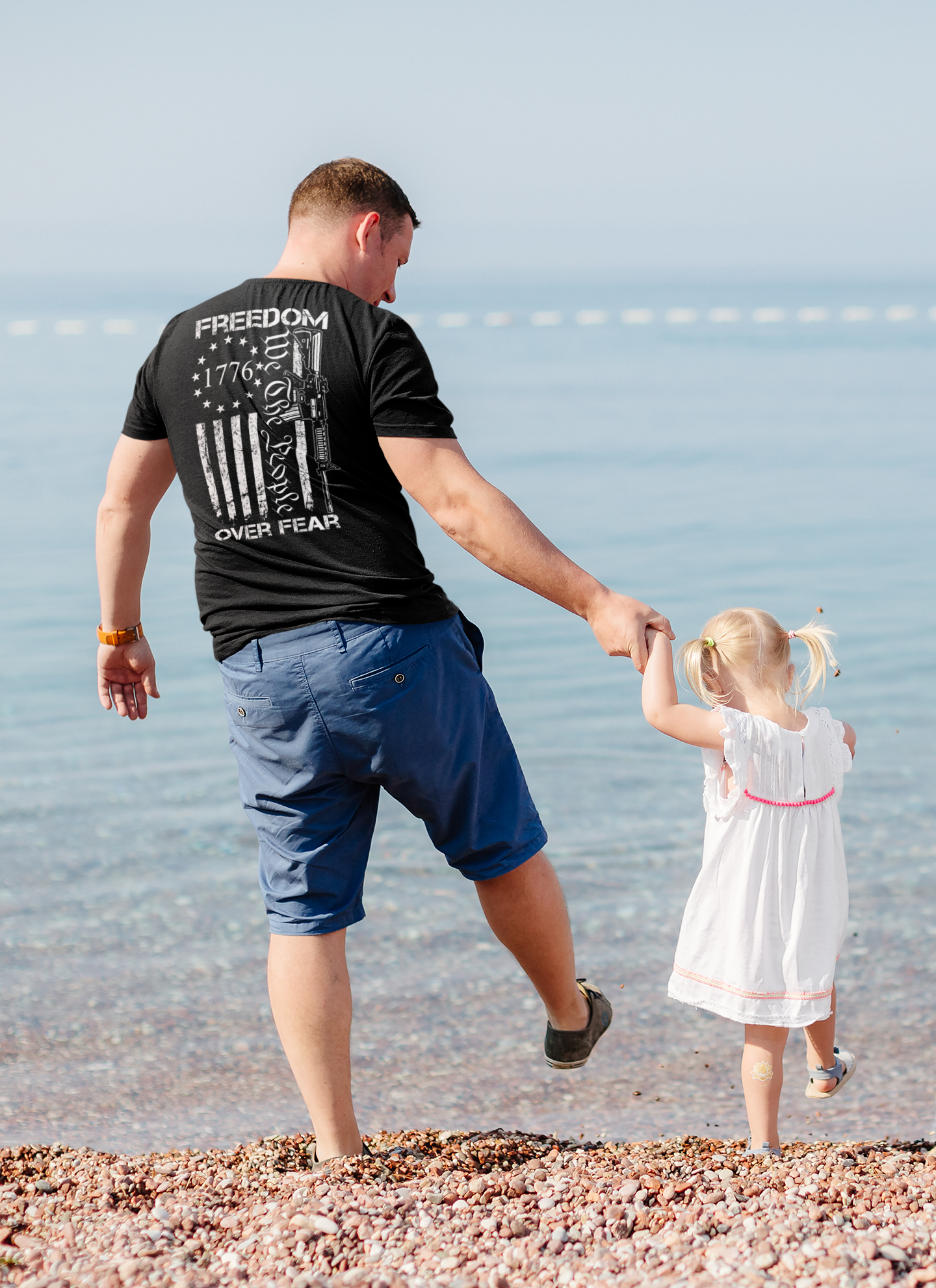 Freedom Over Fear 1776 We The People (Image on Back)