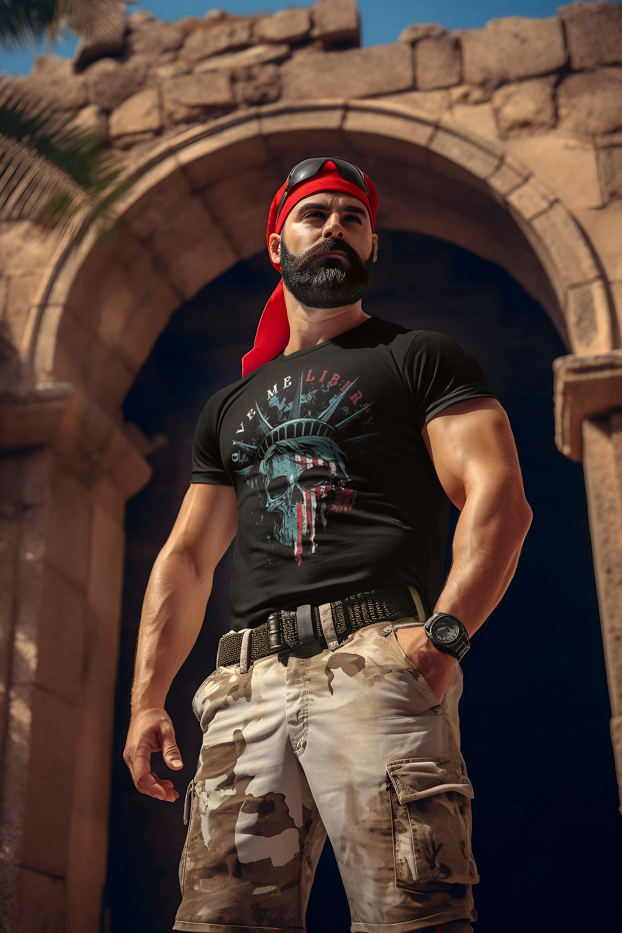 Give Me Liberty Or Take Cover Bold Statement Shirt