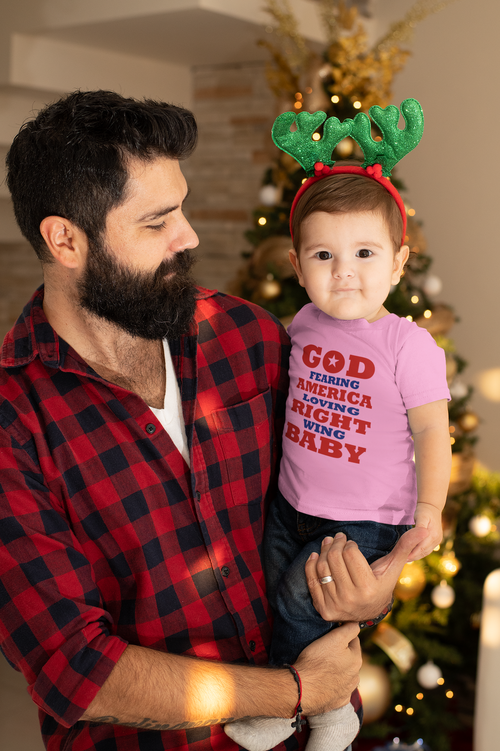 God Fearing America Loving Right Wing Infant Tee