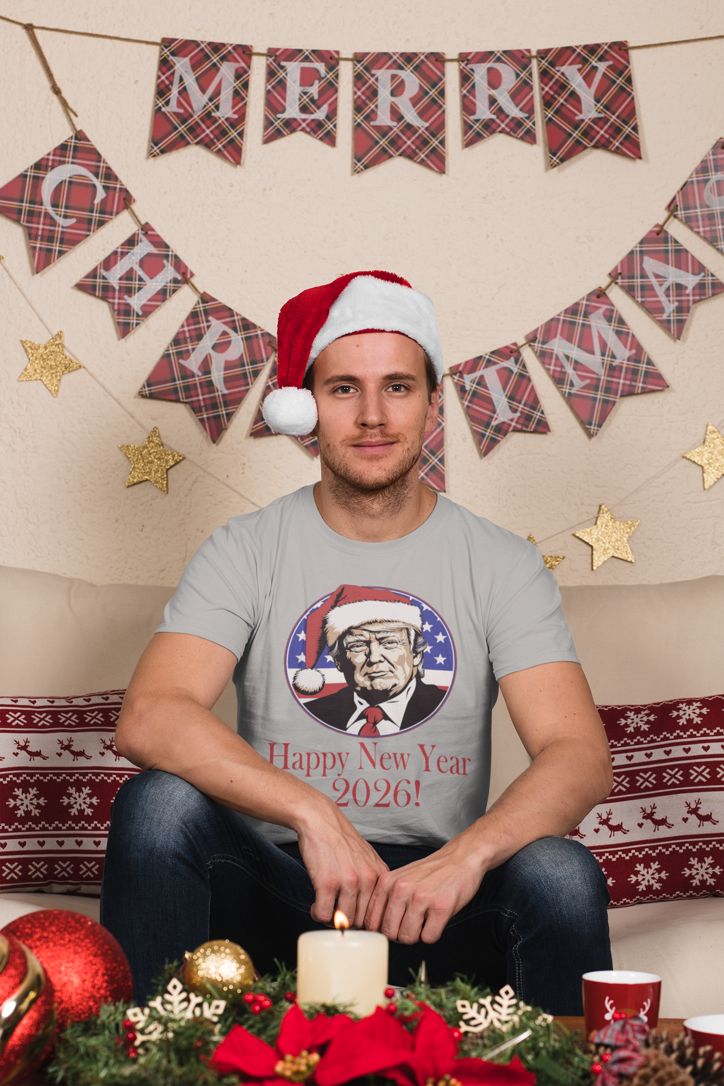 Happy New Year 2026 Celebration Graphic T Shirt