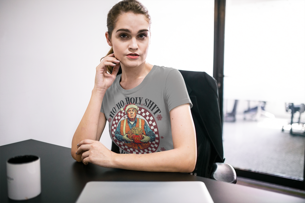 Ho Ho Holy Shit What A Year Funny Christmas Tee