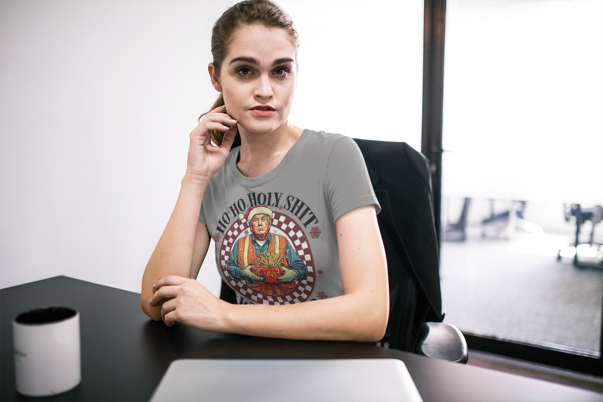 Ho Ho Holy Shit What A Year Funny Christmas Tee