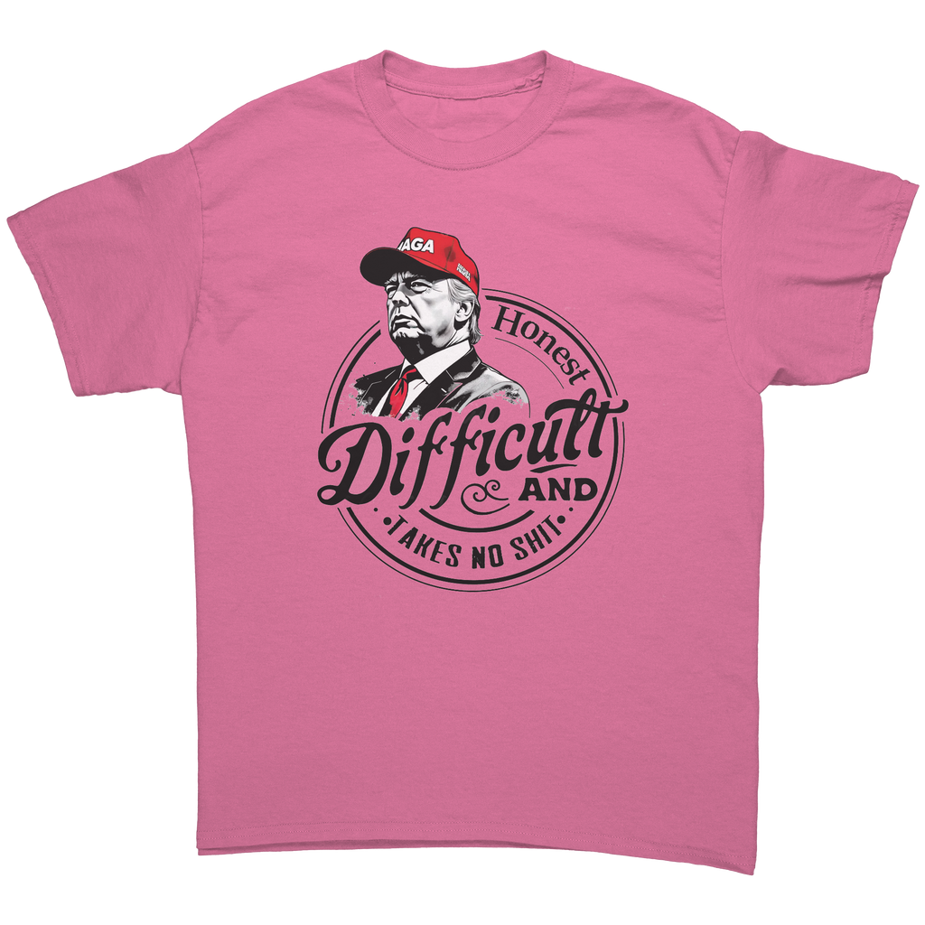 True Tough Takes No Shit Design graphic tee in pink featuring a bold statement and unique artwork.