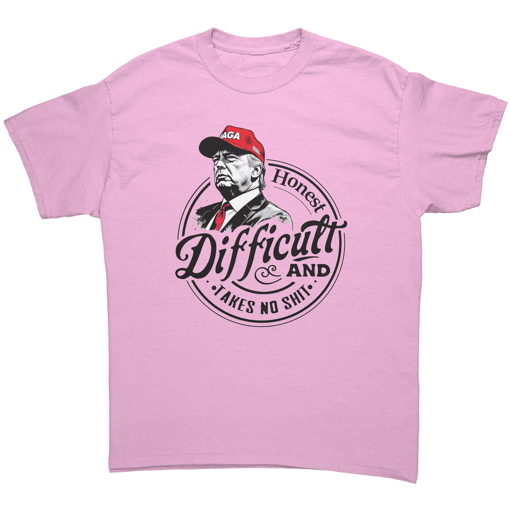 True Tough Takes No Shit Design graphic tee in pink featuring a bold graphic and message