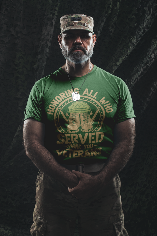 Honoring All Who Served Thank You Veterans Helmet And Boots