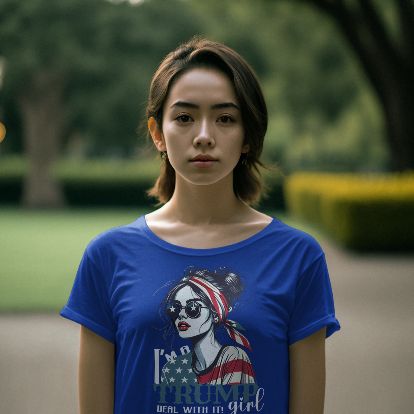 I'm A Trump Girl Deal With It! Wht Ltrs